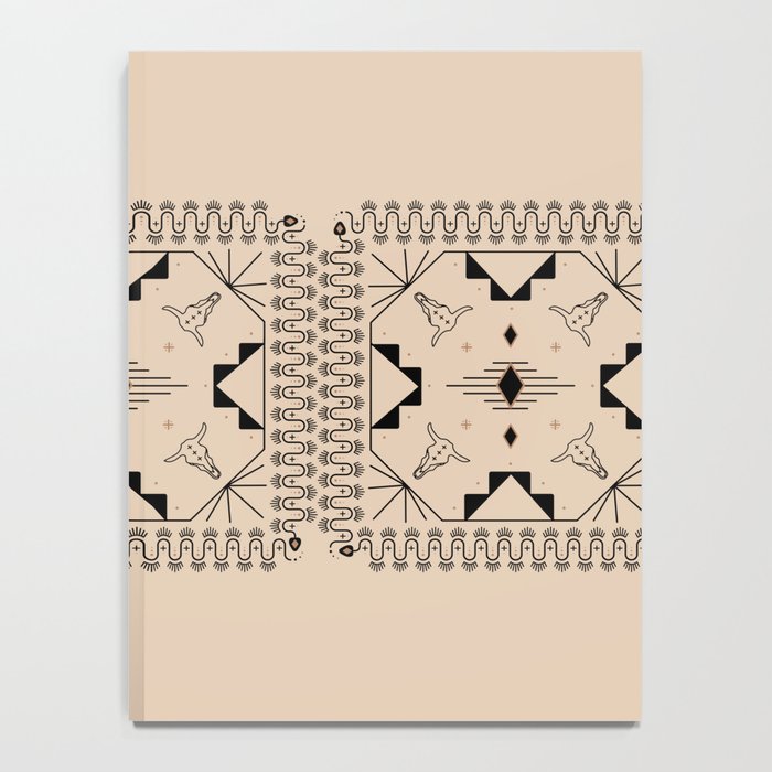 Lost Desert Tile - Black & Camel Notebook Gallery Image 4