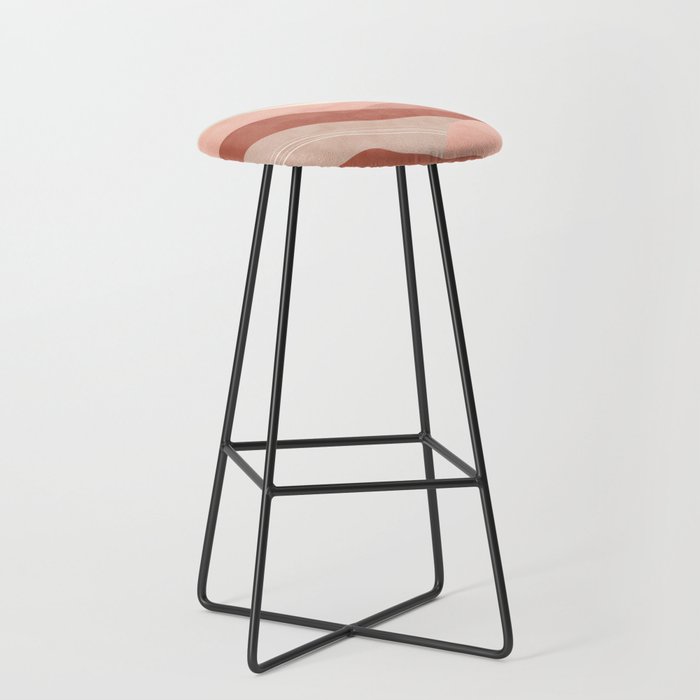 Reddish desert dunes moon Stool Gallery Image 1