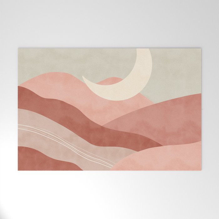 Reddish desert dunes moon Welcome Mat Gallery Image 1
