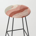 Reddish desert dunes moon Stool Gallery Image 2
