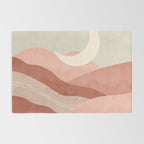 Reddish desert dunes moon Rug Gallery Image 2