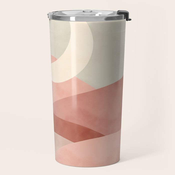 Reddish desert dunes moon Travel Mug Gallery Image 2