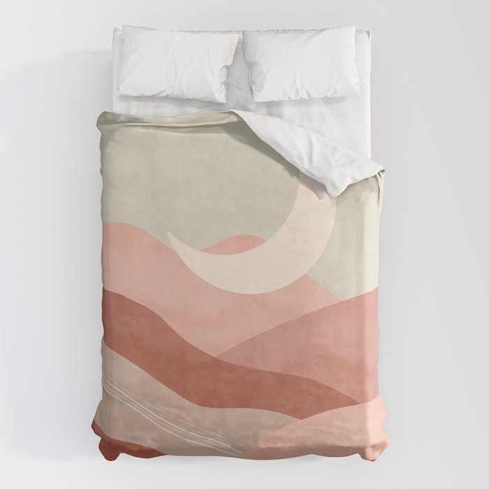 Reddish desert dunes moon Duvet Cover Gallery Image 6