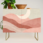 Reddish desert dunes moon Credenza Gallery Image 1