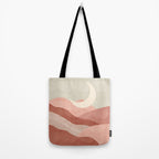 Reddish desert dunes moon Tote Bag Gallery Image 2