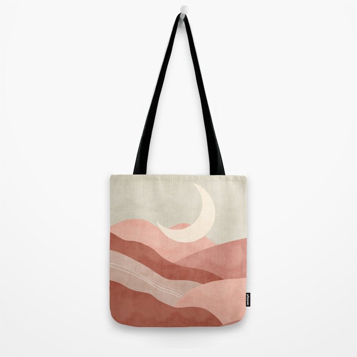 Reddish desert dunes moon Tote Bag Gallery Image 2