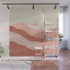 Reddish desert dunes moon Wall Mural Gallery Image 1