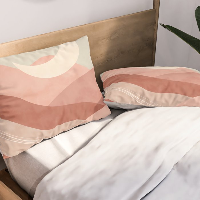 Reddish desert dunes moon Pillow Sham Gallery Image 2