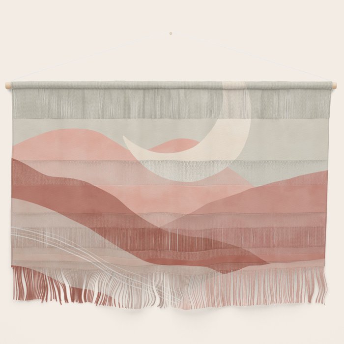 Reddish desert dunes moon Wall Hanging Gallery Image 1