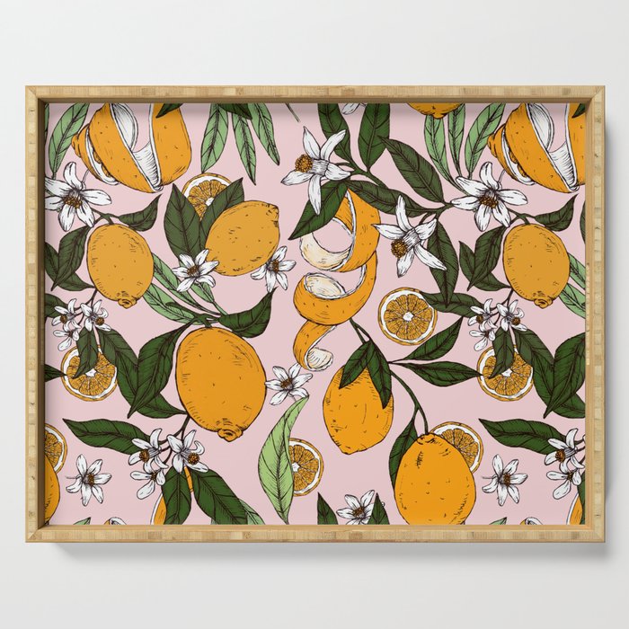 Succulent sweets oranges Serving Tray Gallery Image 1