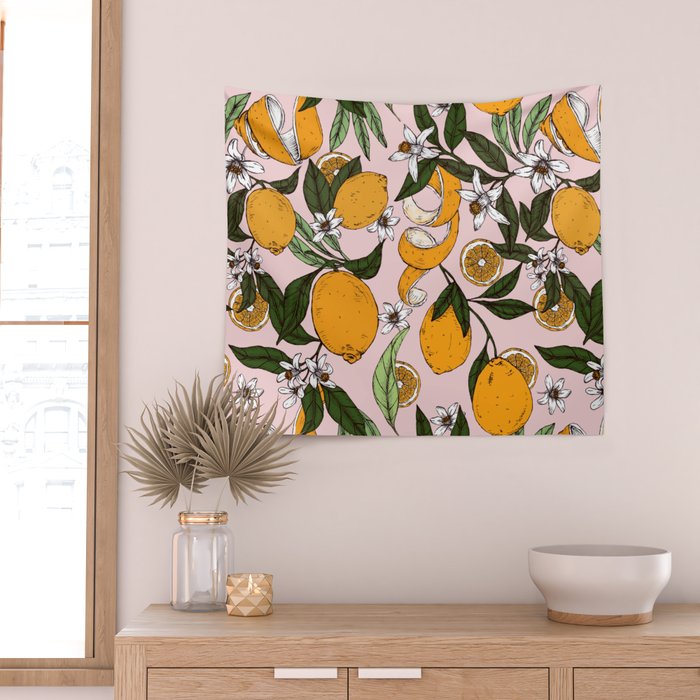 Succulent sweets oranges Wall Tapestry Gallery Image 2