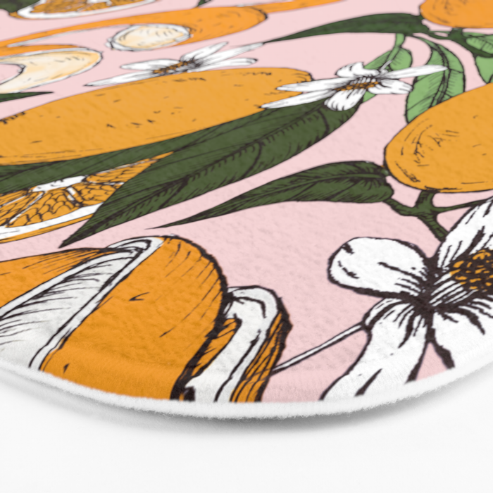 Succulent sweets oranges Bath Mat Gallery Image 3