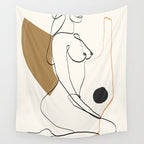 abstract nude 3 Wall Tapestry Gallery Image 4