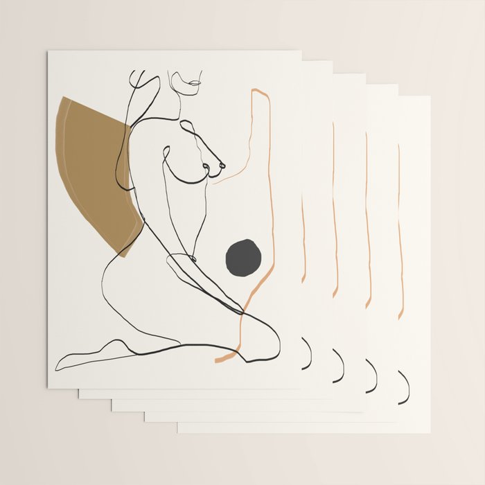abstract nude 3 Wrapping Paper Gallery Image 3