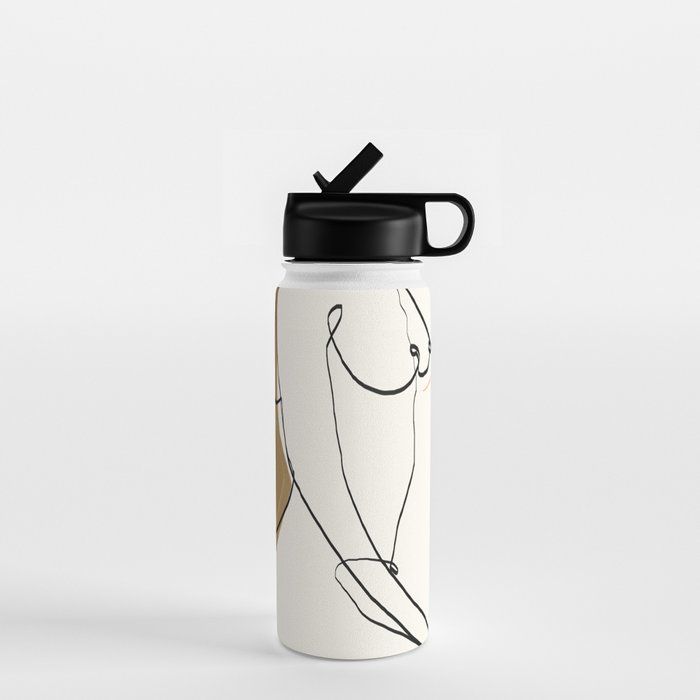 abstract nude 3 Water Bottle Gallery Image 1