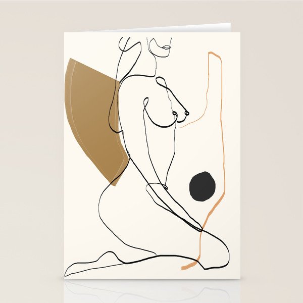 abstract nude 3 Stationery Card Gallery Image 1