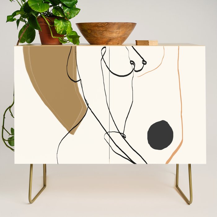 abstract nude 3 Credenza Gallery Image 1