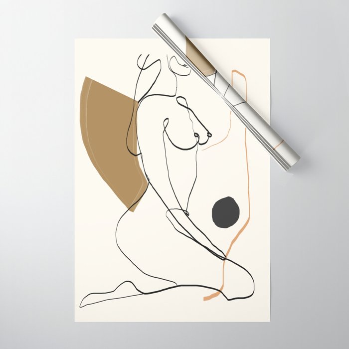 abstract nude 3 Wrapping Paper Gallery Image 1