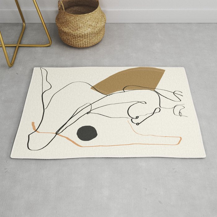 abstract nude 3 Rug Gallery Image 1