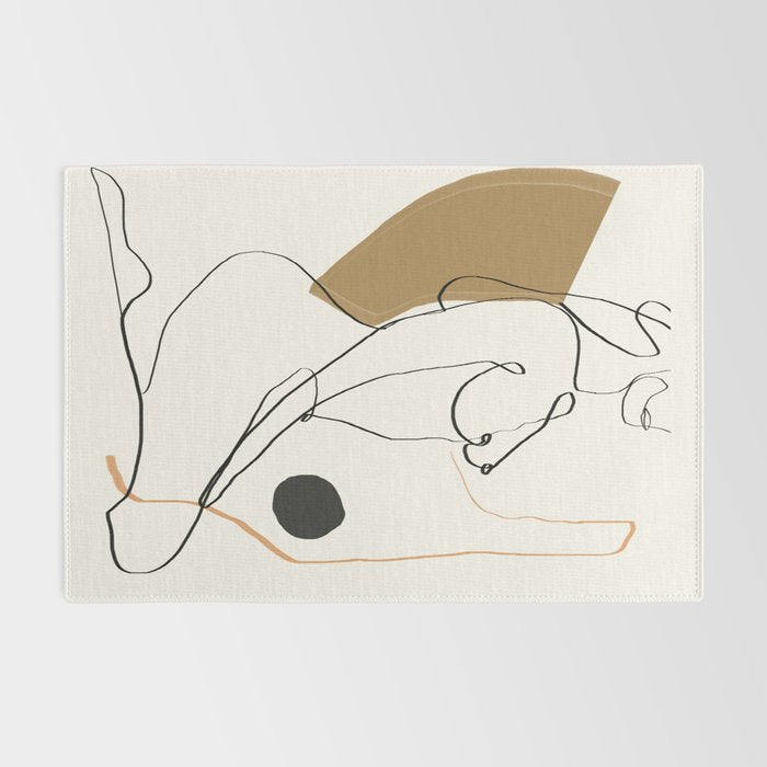 abstract nude 3 Rug Gallery Image 2