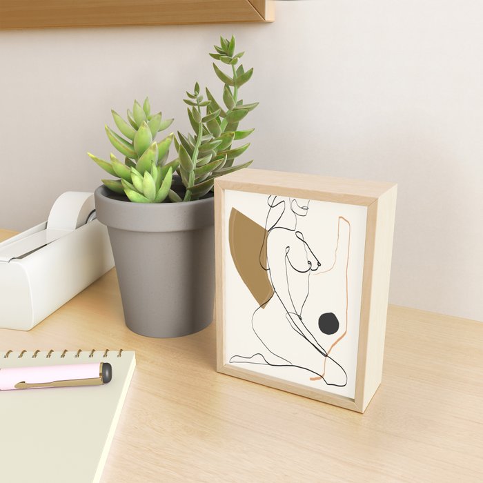 abstract nude 3 Mini Art Print Gallery Image 2