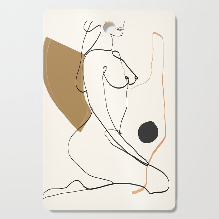 abstract nude 3 Cutting Board Gallery Image 1