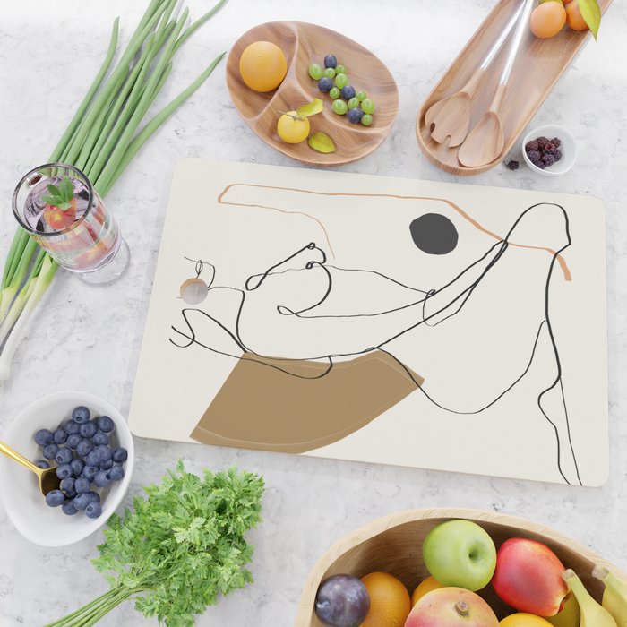 abstract nude 3 Cutting Board Gallery Image 2