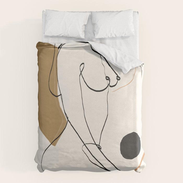 abstract nude 3 Duvet Cover Gallery Image 1
