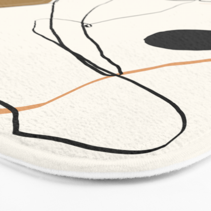 abstract nude 3 Bath Mat Gallery Image 3