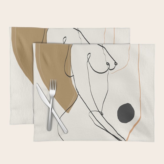 abstract nude 3 Placemat Gallery Image 1