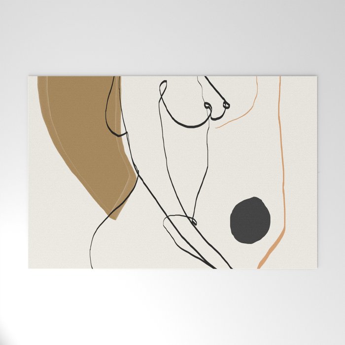 abstract nude 3 Welcome Mat Gallery Image 1