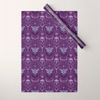Celestial Forest Damask - Violet Wrapping Paper Gallery Image 1