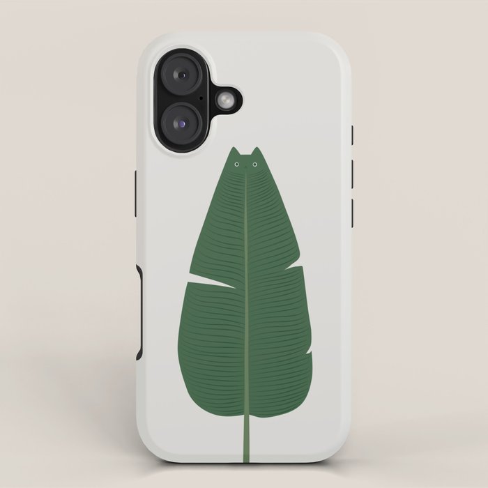 Cat and Plant 23 iPhone Case Gallery Image 1
