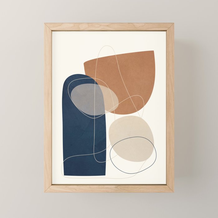 Spiraling Geometry 1 Mini Art Print Gallery Image 1