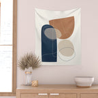 Spiraling Geometry 1 Wall Tapestry Gallery Image 2