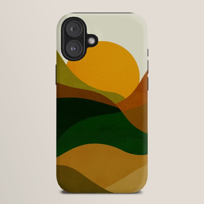 Abstraction_NEW_SUN_LANDSCAPE_SPRING_Minimalism_001B iPhone Case Gallery Image 1