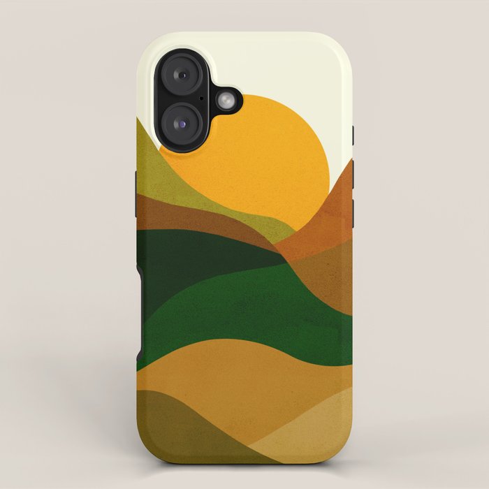 Abstraction_NEW_SUN_LANDSCAPE_SPRING_Minimalism_001B iPhone Case Gallery Image 1