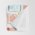 Asian Snacks Throw Blanket Gallery Image 3