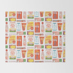 Asian Snacks Throw Blanket Gallery Image 2