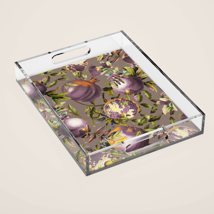 Pomegranate Garden III Acrylic Tray Gallery Image 1