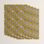 Pisces Checkered Print Wrapping Paper Gallery Image 3