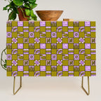 Pisces Checkered Print Credenza Gallery Image 1