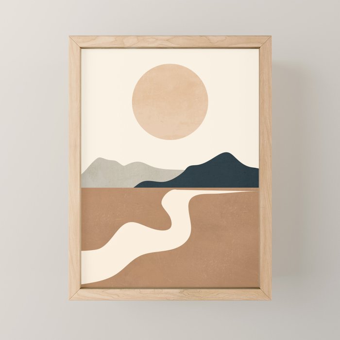 Minimal Abstract Art Landscape 8 Mini Art Print Gallery Image 1