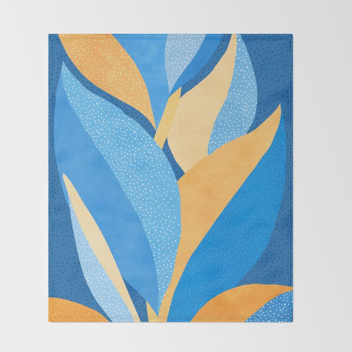 Vibrant Night Garden Throw Blanket Gallery Image 2