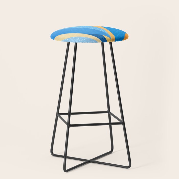 Vibrant Night Garden Stool Gallery Image 1