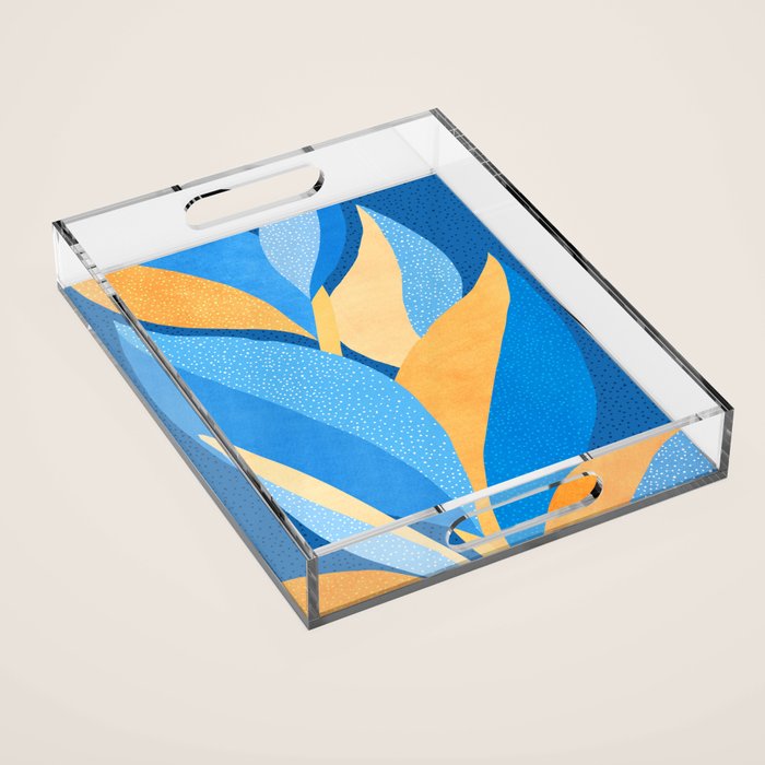 Vibrant Night Garden Acrylic Tray Gallery Image 1