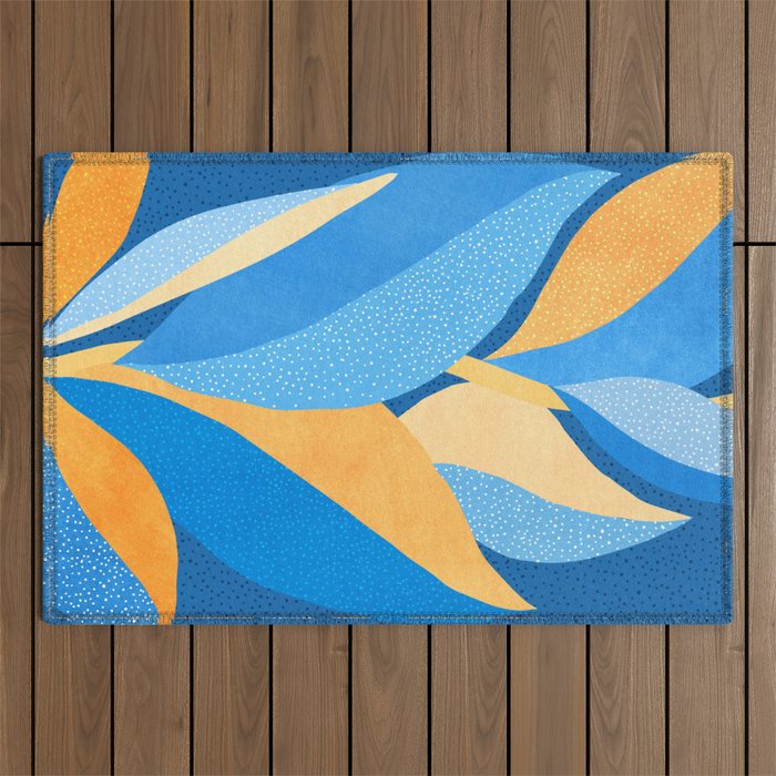 Vibrant Night Garden Outdoor Rug Gallery Image 1