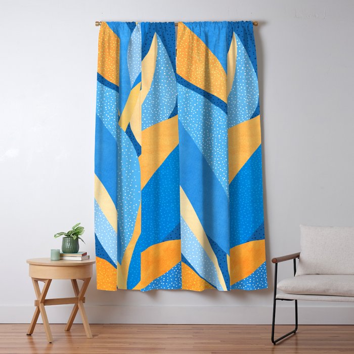 Vibrant Night Garden Window Curtain Gallery Image 5