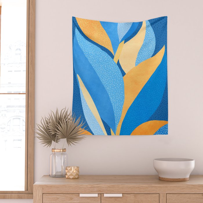 Vibrant Night Garden Wall Tapestry Gallery Image 2