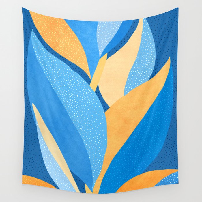 Vibrant Night Garden Wall Tapestry Gallery Image 1